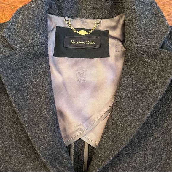 MASSIMO DUTTI Grey wool blazer - Picture 8 of 16